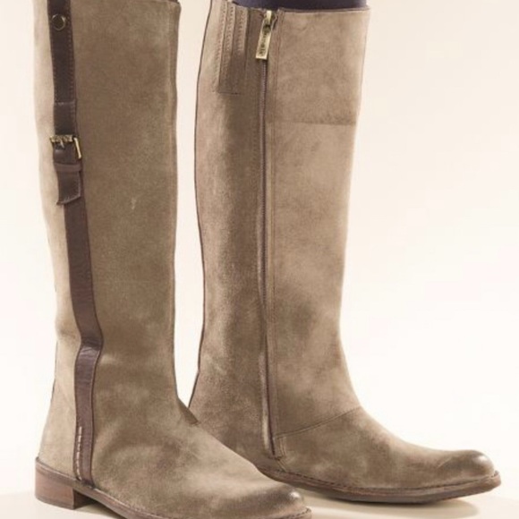 Bussola Sevilla Taupe Tall Leather Suede Riding Boots SZ 36 - Picture 10 of 10